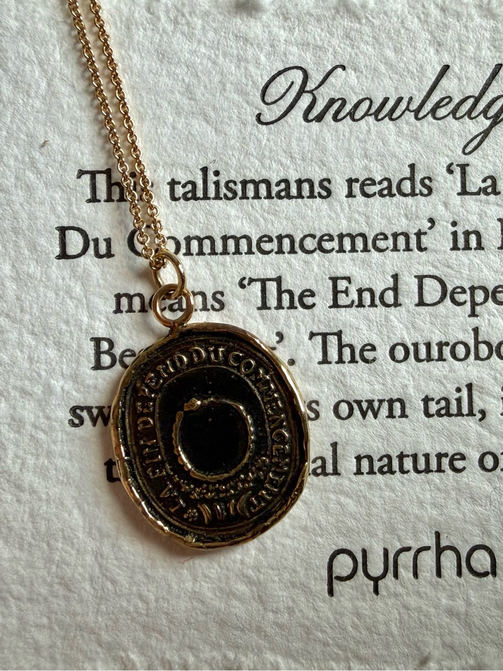 Pyrrha Knowledge 14k Talisman